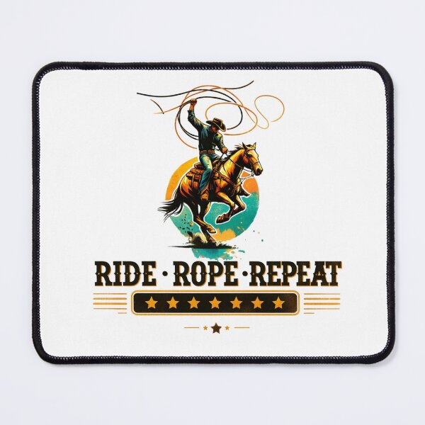 Item preview, ✨Ride, Rope, Repeat – Cowboy Roping Horse Design for Apparel, Mugs, Stickers & More designed and sold by artedigital99.