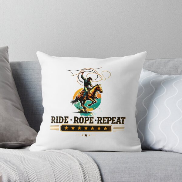 Item preview, ✨Ride, Rope, Repeat – Cowboy Roping Horse Design for Apparel, Mugs, Stickers & More designed and sold by artedigital99.