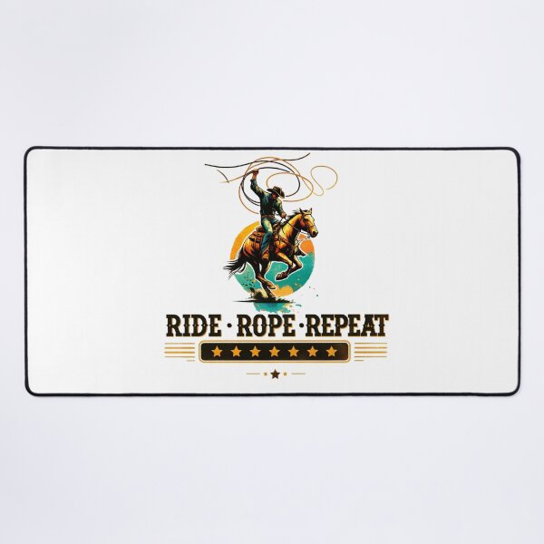 Item preview, ✨Ride, Rope, Repeat – Cowboy Roping Horse Design for Apparel, Mugs, Stickers & More designed and sold by artedigital99.