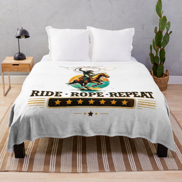 Item preview, ✨Ride, Rope, Repeat – Cowboy Roping Horse Design for Apparel, Mugs, Stickers & More designed and sold by artedigital99.