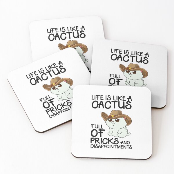 Item preview, Cactus Life Cowboy Cat Quote designed and sold by Design_for_merch.