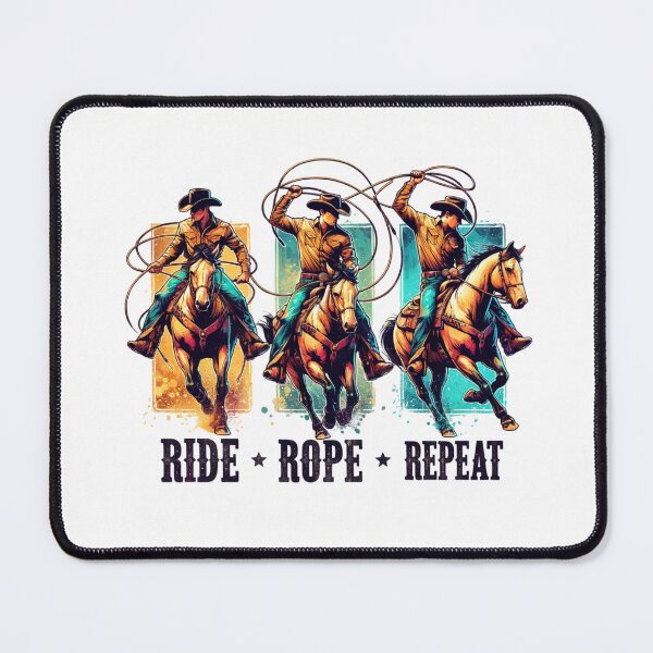 Item preview, ✨Ride, Rope, Repeat – Cowboy Roping Horse Design for Apparel, Mugs, Stickers & More designed and sold by artedigital99.