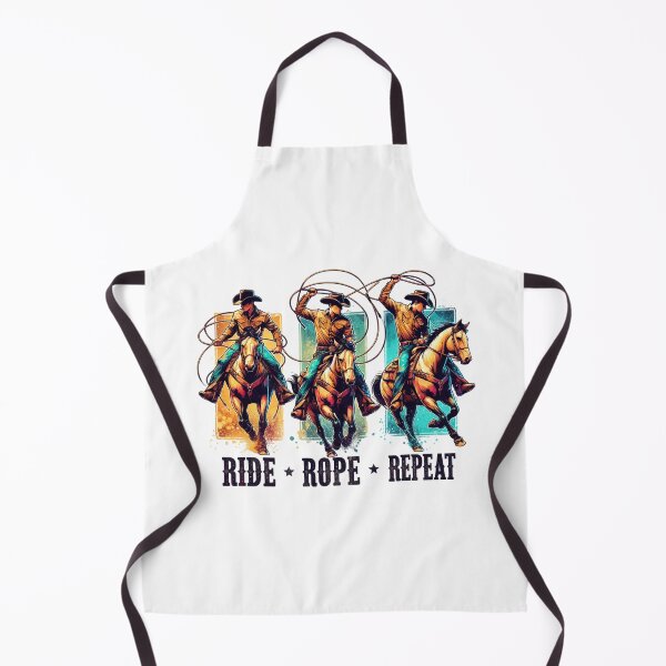 Item preview, ✨Ride, Rope, Repeat – Cowboy Roping Horse Design for Apparel, Mugs, Stickers & More designed and sold by artedigital99.