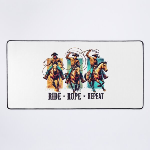 Item preview, ✨Ride, Rope, Repeat – Cowboy Roping Horse Design for Apparel, Mugs, Stickers & More designed and sold by artedigital99.