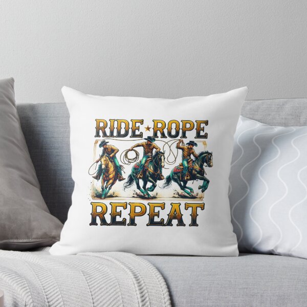 Item preview, ✨Ride, Rope, Repeat – Cowboy Roping Horse Design for Apparel, Mugs, Stickers & More designed and sold by artedigital99.