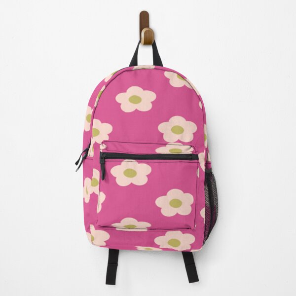 Item preview, Pink Retro Floral Pattern with Pink Backround designed and sold by Mimigotthegoods.
