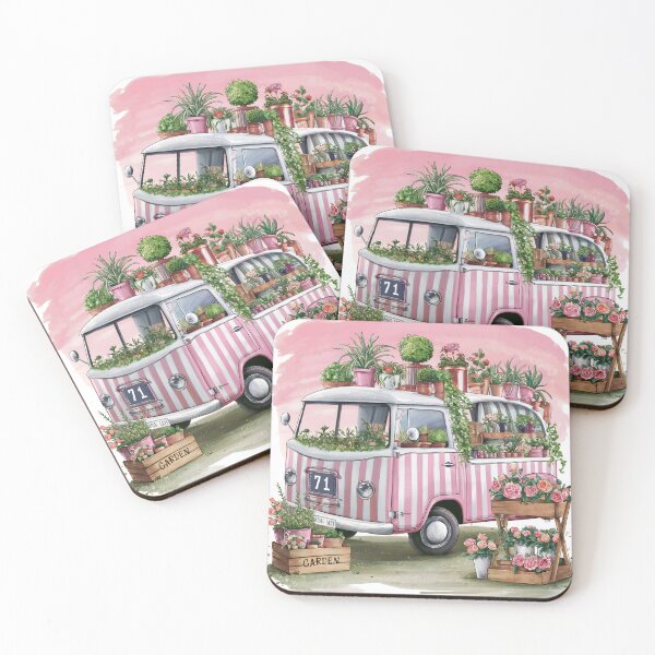 Item preview, Vintage Floral Van: Mobile Garden Oasis" designed and sold by Designfordream.