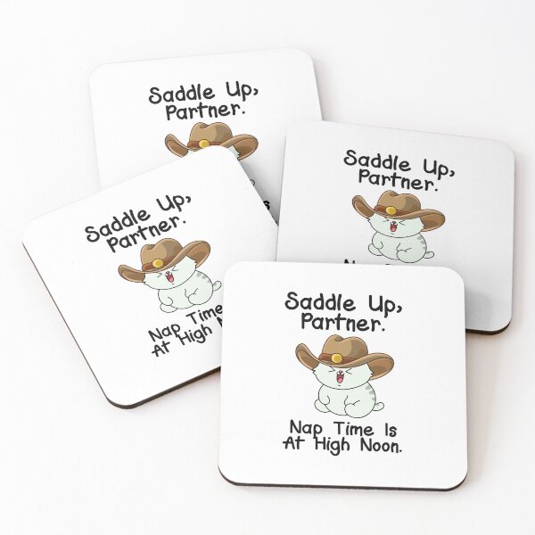 Item preview, Cowboy Cat Nap Time Quote designed and sold by Design_for_merch.