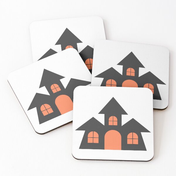 Item preview, Kid hand drawn cute and colorful happy halloween haunted mansion designed and sold by nuchz.