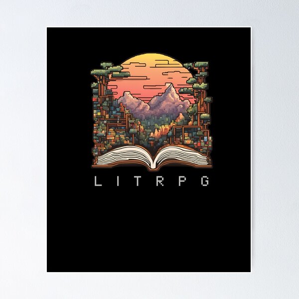 Item preview, Lit RPG - Fantasy Book Lover designed and sold by triharder12.