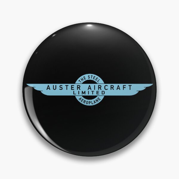 Artikelvorschau, Auster Aircraft Britisches Stahlflugzeug-Vintage-Logo entworfen und verkauft von MilitaryMart.