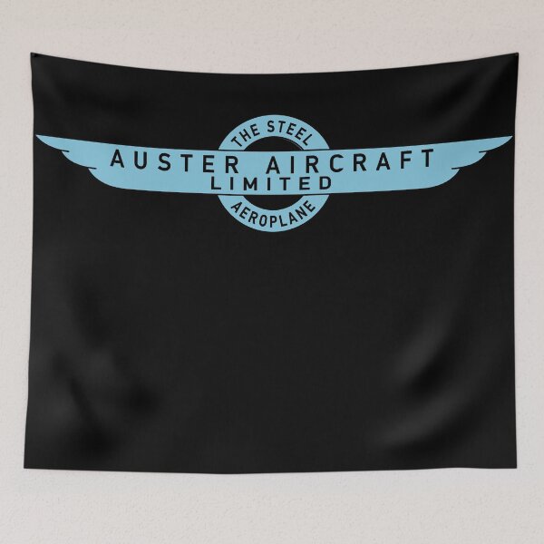 Artikelvorschau, Auster Aircraft Britisches Stahlflugzeug-Vintage-Logo entworfen und verkauft von MilitaryMart.