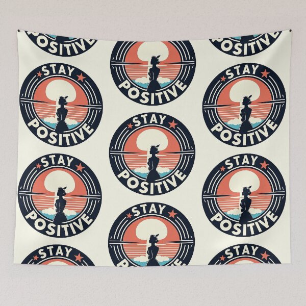 Item preview, Retro Atomic Blast Design: 1950s Nuclear 'Stay Positive' designed and sold by 7Four1.