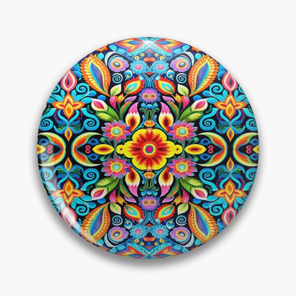 Item preview, Copy of flower pattern in Huichol art designed and sold by carlosxd.