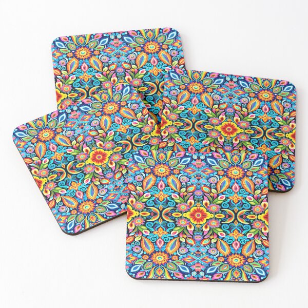 Item preview, Copy of flower pattern in Huichol art designed and sold by carlosxd.