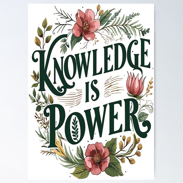 Item preview, Knowledge is Power Botanical Typography T-Shirt  Youth classic tee-back to school shirt-back to school gift,kids,girls,boys designed and sold by OUMAJA.