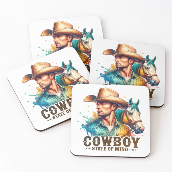 Item preview, ✨Cowboy State of Mind – Reflective Cowboy with Horse Design for Apparel, Mugs, Stickers & More designed and sold by artedigital99.