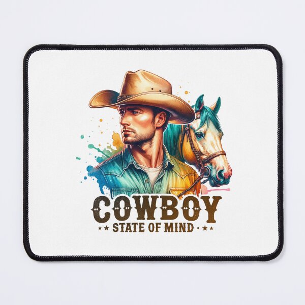 Item preview, ✨Cowboy State of Mind – Reflective Cowboy with Horse Design for Apparel, Mugs, Stickers & More designed and sold by artedigital99.