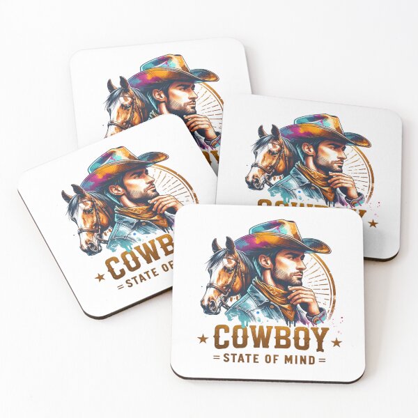 Item preview, ✨Cowboy State of Mind – Reflective Cowboy with Horse Design for Apparel, Mugs, Stickers & More designed and sold by artedigital99.