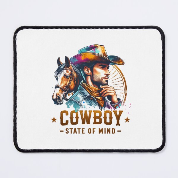 Item preview, ✨Cowboy State of Mind – Reflective Cowboy with Horse Design for Apparel, Mugs, Stickers & More designed and sold by artedigital99.
