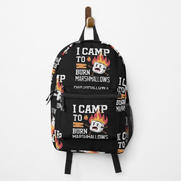 Item preview, "I Camp to Burn Marshmallows" women's camping T-Shirt designed and sold by HabrCreations.