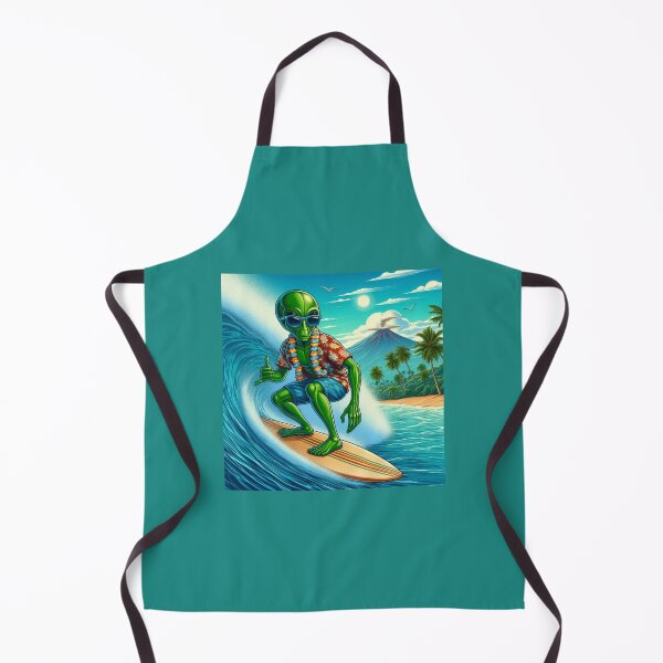 Item preview, Alien Having Fun on a Surfboard designed and sold by Halifaxartguy.