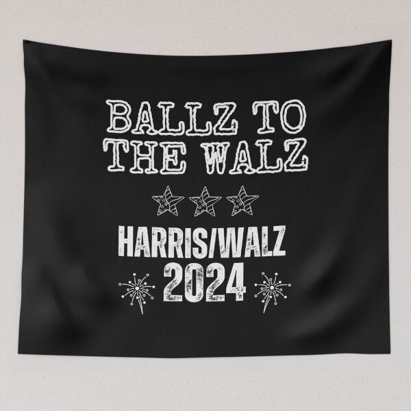 Item preview, Ballz To The Walz Harris/Walz 2024 Save Democracy Political Design designed and sold by EarthArtDesigns.