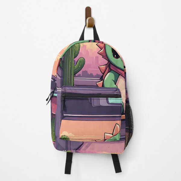 Item preview, Dinosaur Riding the Train at Sunset designed and sold by ArtsyWishesShop.