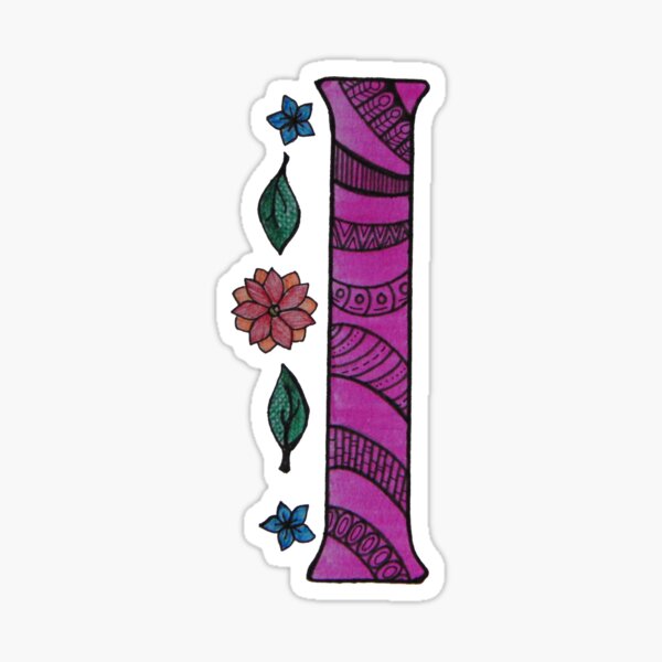 Item preview, I Is For... Hand Drawn Character Floral Pattern designed and sold by AJPrettyObscene.