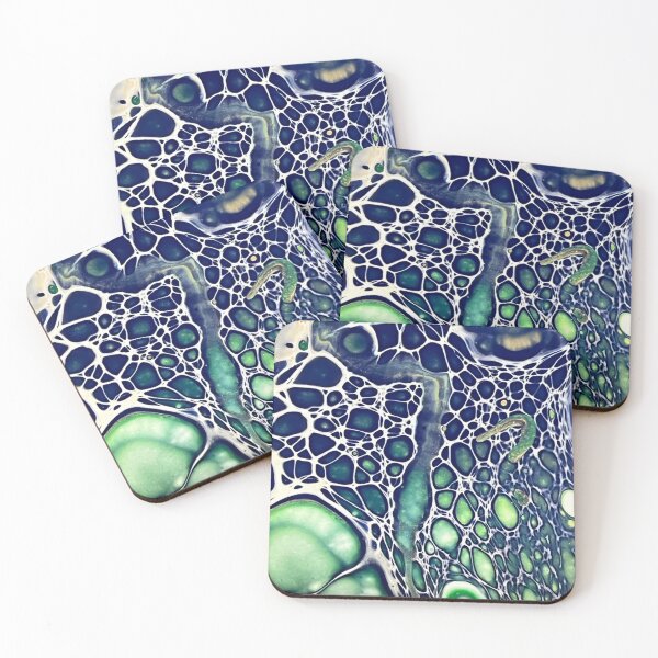 Item preview, Green and blue spiderweb design designed and sold by Hmelliger.