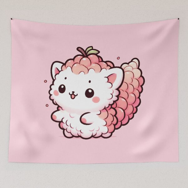Item preview, Lychee cat designed and sold by Anna Halasek.