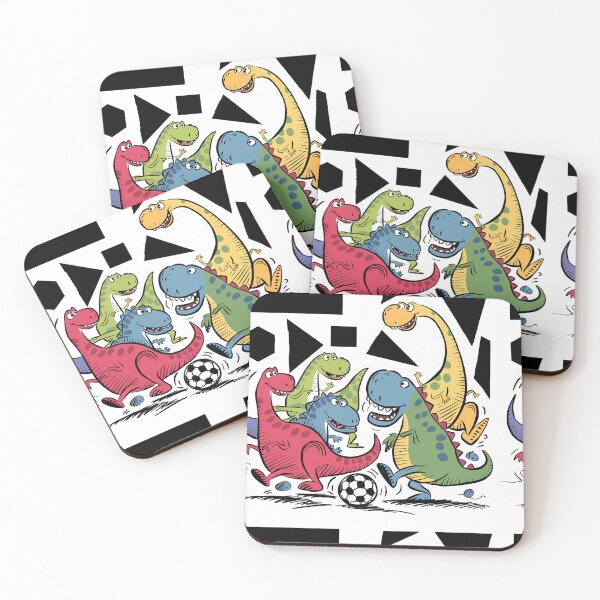 Item preview, Funny Cool Artsy Dinosaurs Playing Soccer Abstract Art designed and sold by Nature's Fancy.