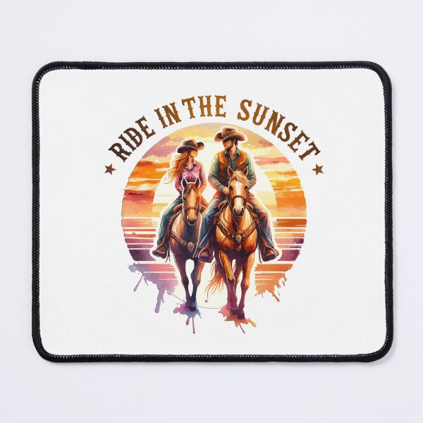 Item preview, ✨Ride in the Sunset – Cowboy on Horse at Sunset Design for Apparel, Mugs, Stickers & More designed and sold by artedigital99.
