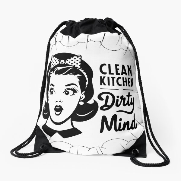 Item preview, Clean Kitchen Dirty Mind Retro designed and sold by PistachioCream.