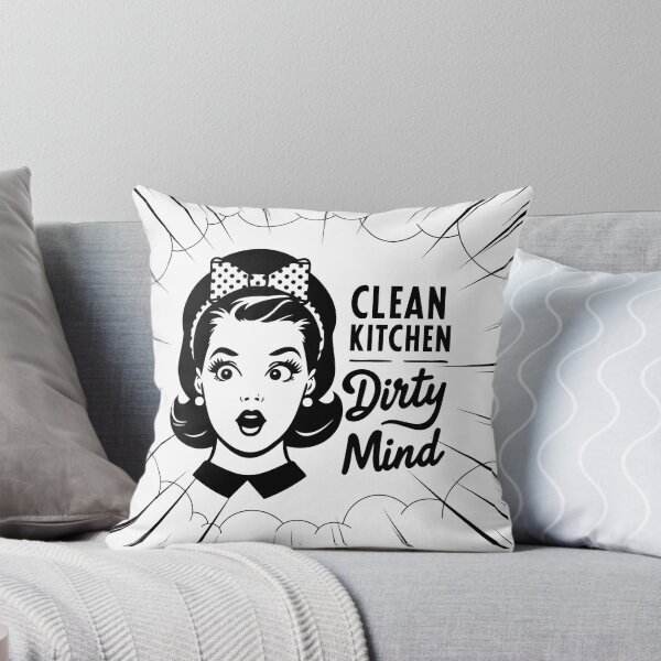 Item preview, Clean Kitchen Dirty Mind Retro designed and sold by PistachioCream.