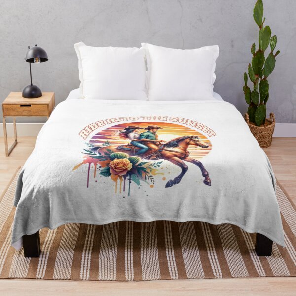 Item preview, ✨Ride in the Sunset – Cowboy on Horse at Sunset Design for Apparel, Mugs, Stickers & More designed and sold by artedigital99.