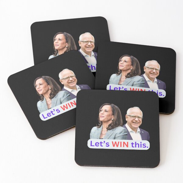 Item preview, Harris Walz 2024 Let's Win This designed and sold by ANNINOART ⭐⭐⭐⭐⭐.