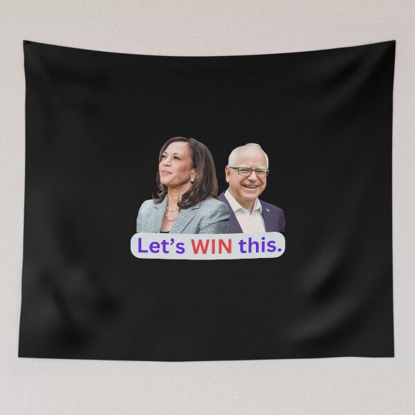 Item preview, Harris Walz 2024 Let's Win This designed and sold by ANNINOART ⭐⭐⭐⭐⭐.