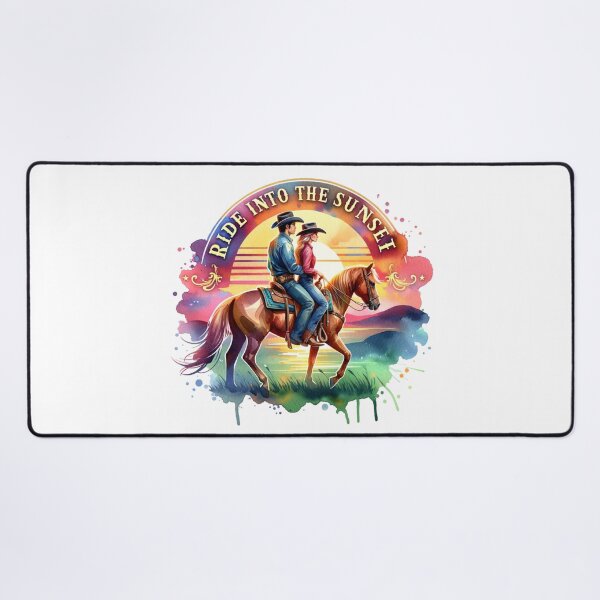 Item preview, ✨Ride in the Sunset – Cowboy on Horse at Sunset Design for Apparel, Mugs, Stickers & More designed and sold by artedigital99.