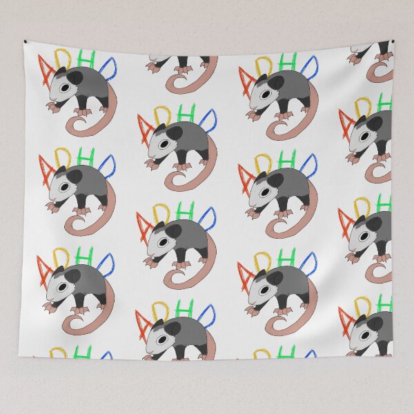 Item preview, Rainbow ADHD opossum  designed and sold by BeeTheDragon-1.
