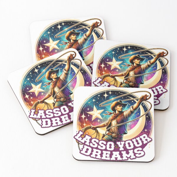 Item preview, ✨Lasso Your Dreams – Cowboy Throwing Lasso Design for Apparel, Mugs, Stickers & More designed and sold by artedigital99.
