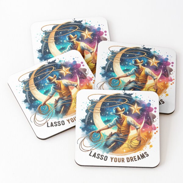 Item preview, ✨Lasso Your Dreams – Cowboy Throwing Lasso Design for Apparel, Mugs, Stickers & More designed and sold by artedigital99.