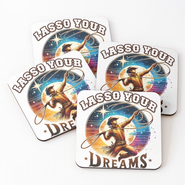 Item preview, ✨Lasso Your Dreams – Cowboy Throwing Lasso Design for Apparel, T-shirts, Mugs, Stickers & More designed and sold by artedigital99.