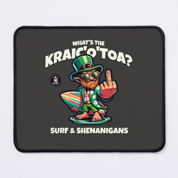 Item preview, What's the Kraic'o'toa? What's the Craic Irish Tropical Surf Design designed and sold by Shelmodine79.