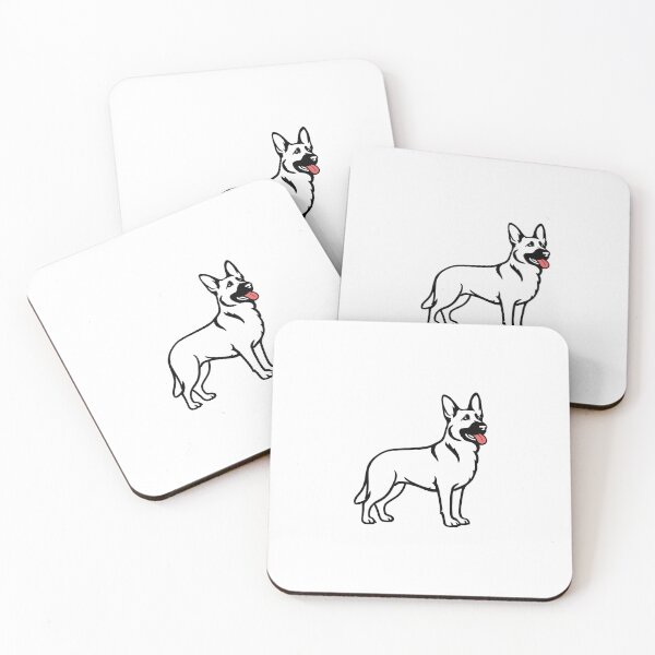 Item preview, German Shepherd - German Shepherd Sillhoute - Black & White designed and sold by brindled.