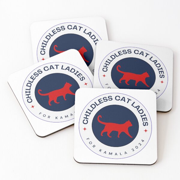 Item preview, Childless Cat Ladies for Kamala 2024 (red) designed and sold by Libbi Adams.