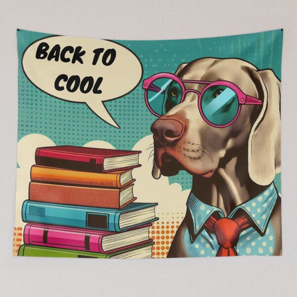 Item preview, Back to COOL, Funny School Starting Weimaraner Retro Design, Nr. 89 designed and sold by WeimTrails.