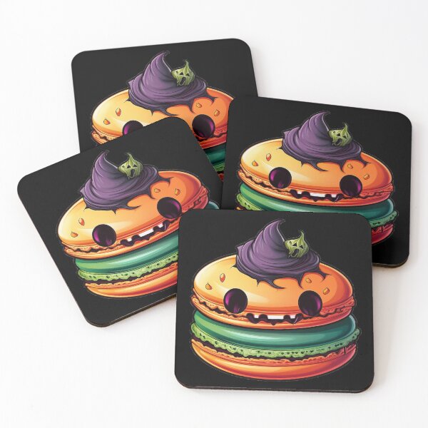 Item preview, Haunted orange macaron designed and sold by SpookyKawaiiPrt.