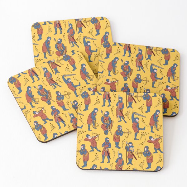 Item preview, Cute Medieval Soldier Drawing Pattern designed and sold by MariOyama.
