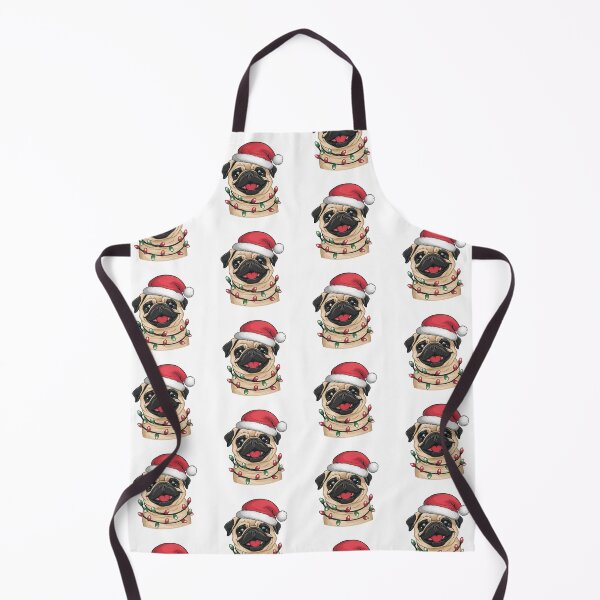 Item preview, Cute Pug In Christmas Hat - Funny designed and sold by canvadreamer444.